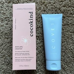 2 Brand New Cocokind AHA Jelly Gentle Cleanser & Covey Cleanser